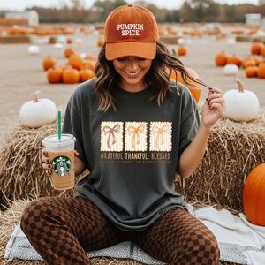 Grateful Thankful Blessed Christian T-Shirt